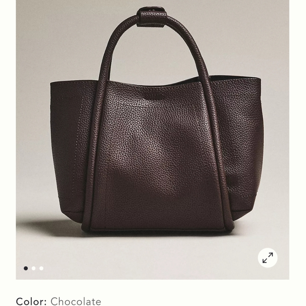Anthropologie Mini Pebbled Leather Crossbody
